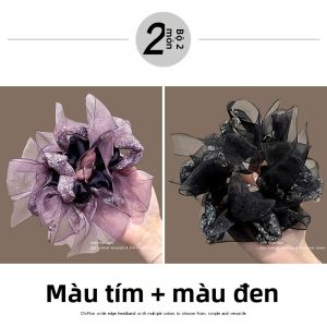 NING ZHOU | Dây Đeo Tóc Mạng Nhện Pha Lê Thời Trang