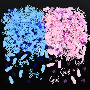 15g/bag Blue & Pink Baby Shower Confetti: DIY Decorations for Gender Reveal & Kids Birthday Parties