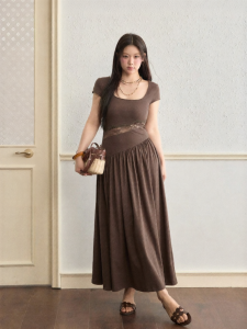 JULULOOK | Đầm Dài Elegent Ren Cắt Khuyết Kích Cỡ Lớn