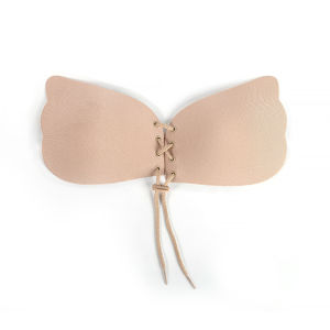 Pull Rope Gathered Breast Patch Invisible Sticky Bra With Anti Protruding Point Breast Patch Wedding Dress Underwear