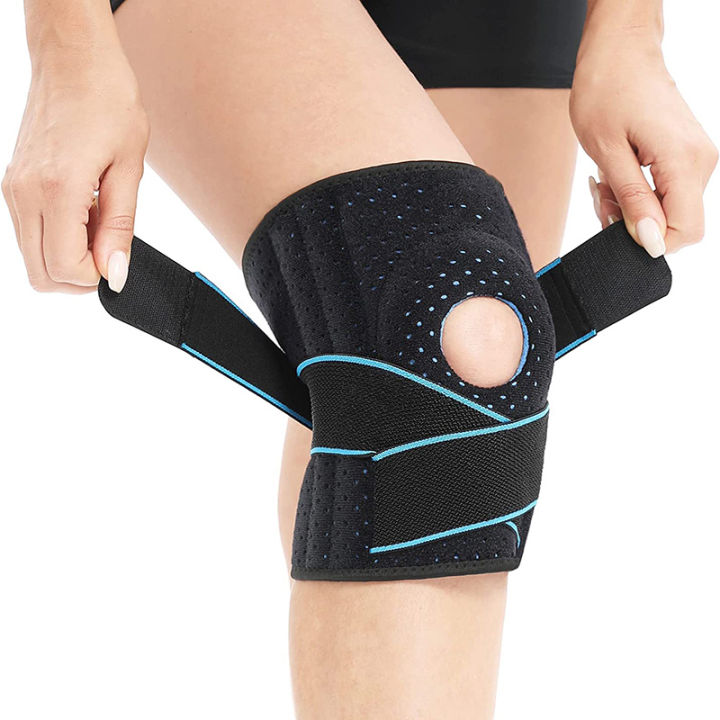 Adjustable Knee Brace with Side Stabilizers & Patella Gel Pads for Knee ...