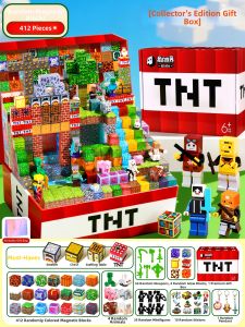 ALLofmini | Magnetic Cube Blocks with Storage Box