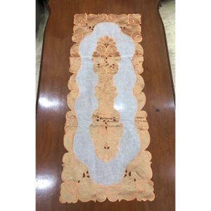 Taplak meja tamu bordir serat nanas 40x90cm