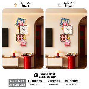 CTYLIGHTZ | Dopamine Creative Light-Up Cartoon Wall Clock