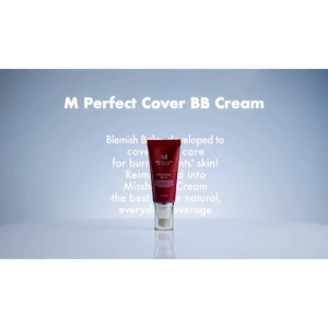 MISSHA M Perfect Cover BB Cream with Adenosine & Niacinamide Evens Conceals BB Cream For Fair Skin SPF42+ Shade NO.21 50ml