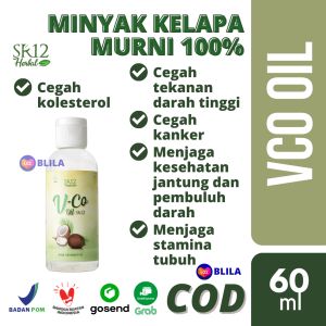 SR12 VCO VICO OIL Virgin Coconut Oil 60ml Minyak Kelapa Premium Murni BPOM