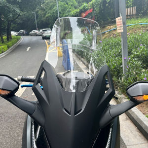 Universal Motorcycle Heightening Small Windshield Heightening Windshield Glass Locomotive Adjustable Heightening