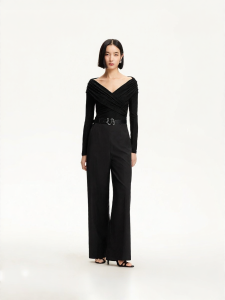 Vero Moda | Flared High Waisted Straight Leg Jumpsuit
