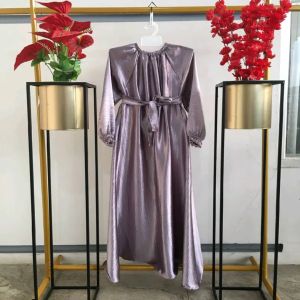 Shimmer silk Gamis Anak Perempuan Terbaru 2023 Dress Elegan Mewah Pakaian Modern Kekinian Baju viral hitam dusty maroon silver mint
