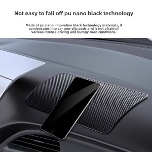 27X15CM Car Dashboard Sticky Anti-Slip PU Mat Auto Non-Slip Sticky Gel Pad for Phone Sunglasses Car Styling Interior Storage Pad