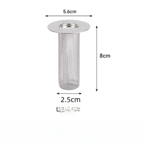 Stainless Steel Drain Filter Hair Clogging Insect Prevention Sink Strainer Bathroom Accessories Household Cleaning Tools