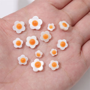 ลูกปัดเปลือกไข่นกฟริลลาเรีย 5 ชิ้น หอยน้ำจืดธรรมชาติ ลูกปัดสเปเซอร์ เครื่องประดับสร้อยคอ คอเครื่องประดับสร้อยข้อมือ