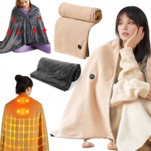 Office Home Wearable USB Electric Heated Blanket Washable Body Warmer Blanket Home 5v Heated Thermal Blanket 9 Heated Areas