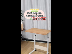 HTD SPORT Meja Laptop Portable Standing Desk Meja Belajar Minimalis Beroda Multifungsi 1812