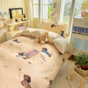 Student Dormitory Pure Cotton Bedding 4-Piece Set