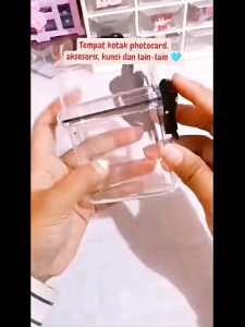 Tempat simpan photocard Wadah Ins Kotak Case Transparan Toploader Collect Box Holder Halter Kpop