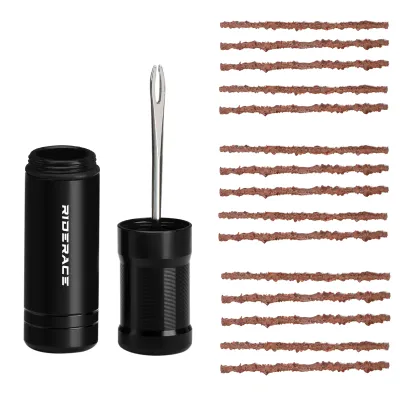 Bicycle Tire Repair Tools Rubber Strip Bike Tyre Drill MTB Road Bike Tubeless Tool Urgent Glue Free Repair Rubber Stripes Set