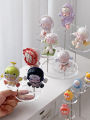 Acrylic Display Stand Triangle Figure Storage Box Blind Box Small Figurine Display Shelf Transparent Cartoon Cute Particle Storage Rack. 