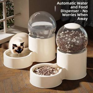 Auto Feeder and Waterer for Cats and Dogs Grain Storage Bowl