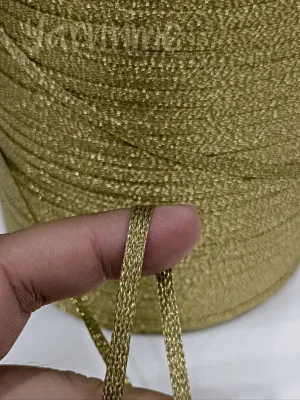 Sợi dệt ribbon kim tuyến bản dẹp 4mm