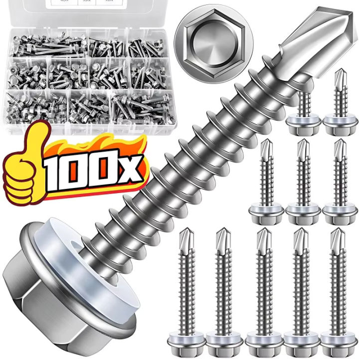 Prime-Line #10 X 5/8 In. Grade 18-8 Stainless Steel Phillips Drive Oval Head Self Tapping Sheet Metal Screws 25 Pack 9023158