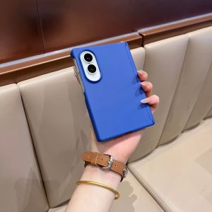 szhaiyu | For Samsung Galaxy Z Fold 8 Ultra Z Fold 8 7 6 5 4 Slim Skin Fell Hard Solid Color Case With Hinge Protection Shockproof Cover