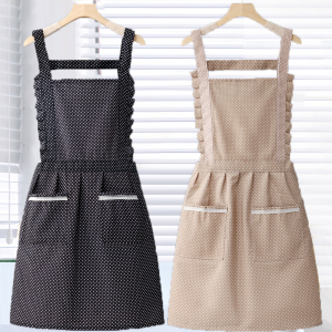 Váy Ngắn Phong Cách Hàn Quốc Mùa Hè Mỏng Thoáng Khí Thời Trang Nhà Bếp Nấu Ăn Tại Nhà Váy Ngắn Làm Việc Váy Ngắn Chống Dầu