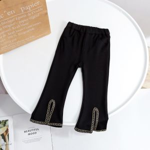 Stylish Slit Lace Flared Pants For Kids Girls