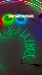 2.8mm EL Wire Neon Light – Built-In Iron Core | 360° Neon Glow | Flexible & Easy to Shape | Home Decoration