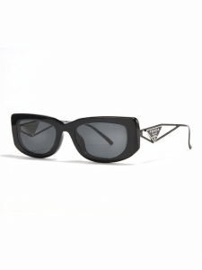 Prada | Retro Small Frame Sunglasses with Triangle Mark