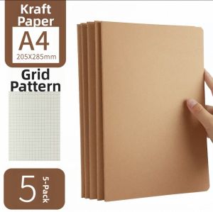 MENGJIN | Simplicity Ins Style Kraft Paper Stitched Notebook Cornell