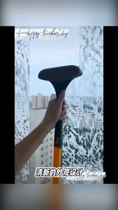 แปรงขัดมุ้งลวด แปรงขัดมุ้งลวดและเช็ดกระจก [ต่อด้าม ถอดได้]ทําความสะอาดฝุ่น มุ้งลวด โซฟา กำจัดฝุ่นดีมาก