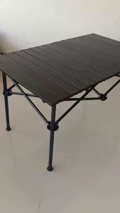 Outdoor camping table 95CM 120CM Aluminium picnic folding table portable thicker more durable With folding chair Outdoor Folding Egg Roll Tables And Chairs For Events Camping Picnic