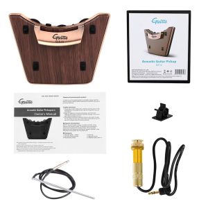 GGP-01 Guitar Sound Pickup Mic Dual Pickup Modes Supports Volume Tone Adjusting for 36-42 Inch Acoustic/Classical Guitars