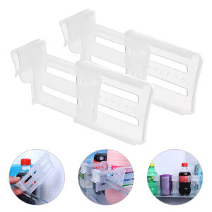 【Free Shipping】8*5cm Retractable White Transparent Plastic Partition Refrigerator Side Door Box Separator Kitchen Organizer