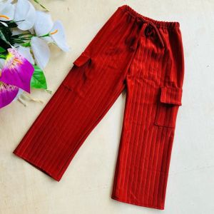 SETELAN ANAK PEREMPUAN CELANA CARGO BAHAN KNIT HORNET UNTUK USIA 1-10TAHUN