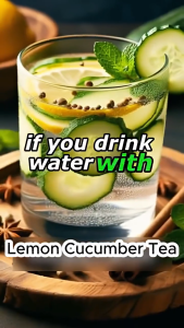 Lemon Cucumber Green Tea Powder – Detox Drink for Digestion & Reduce Bloating Healthy Weight Loss