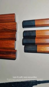 Handmade Chef Knife Octagonal Handle DIY Japanese Kitchen Knives Ebony & Rosewood Natural Wooden Making Details Accessories