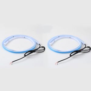 2pcs LED Car Door Opening Warning Atmosphere Light Strip 120cm Decoration Welcome Decor Ambient Lamp Safety Auto Accessories 12v