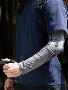 MiiOW | MiiOW Ice Silk Arm Covers Mens Outdoor Cycling Lightweight Breathable Sun Protection UV Protection Full Arm Length Sleeve Covers