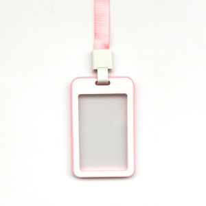 Transparent Metro Bus Card Holder Student Lunch Card Keychain Cute Geometric Animal Design for Men And Women Campus ID Case