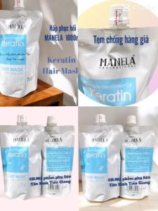 Kem Hấp Dầu Mềm Mượt Manela Hydrogenated Casor Oil Keratin (LPP) - Dạng Túi 500ml