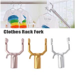 1Pcs Aluminium Clothes Rack Fork 19mm Clothes Rod Fork Drying Fork
