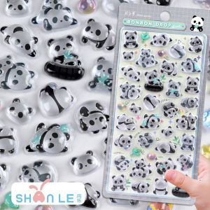 Dép Hình Gấu Trúc Dễ Thương Bằng Nhựa PVC Cho Trẻ Em 3-12 Tuổi Hình Động Vật Trang Trí Cho Điện Thoại Di Động Và Máy Tính Bảng