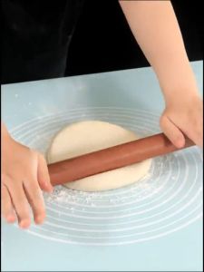 Lahome Ebony Wood Rolling Pin Non-stick Round-Head Wooden Dough Baking Tools for Pizza Pie Pastries Pasta and Cookies GMZ30