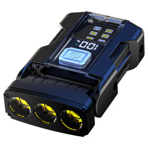 Multifunctional Usb Charging Flashlight Ajustable Mini LED Outdoor Torch Portable Keychain Light Magnetic Camping Warning Lamp