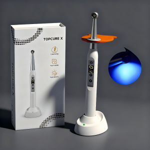 Dental Wireless Curing Light Unit LED Lamp 2500 mW/cm² Output Quick One Second Cure With 4 Working Modes Dental Instrument