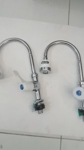 [ FERRUM ] Kran Angsa Fleksibel Kran Cuci Piring Keran Sink Kran Dapur Meja Stainless PVC BS-1W & BS-2W
