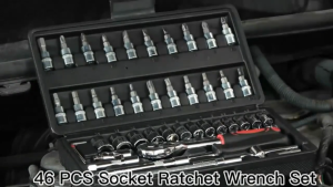 【MY Stock 24H Delivery】46pcs 1/4 inch Drive Socket Ratchet Wrench Set with Bit Socket Set for Auto Repair & Home Use