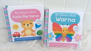 Buku Warna dan Kata Pertama: Sensory Bilingual Board Book